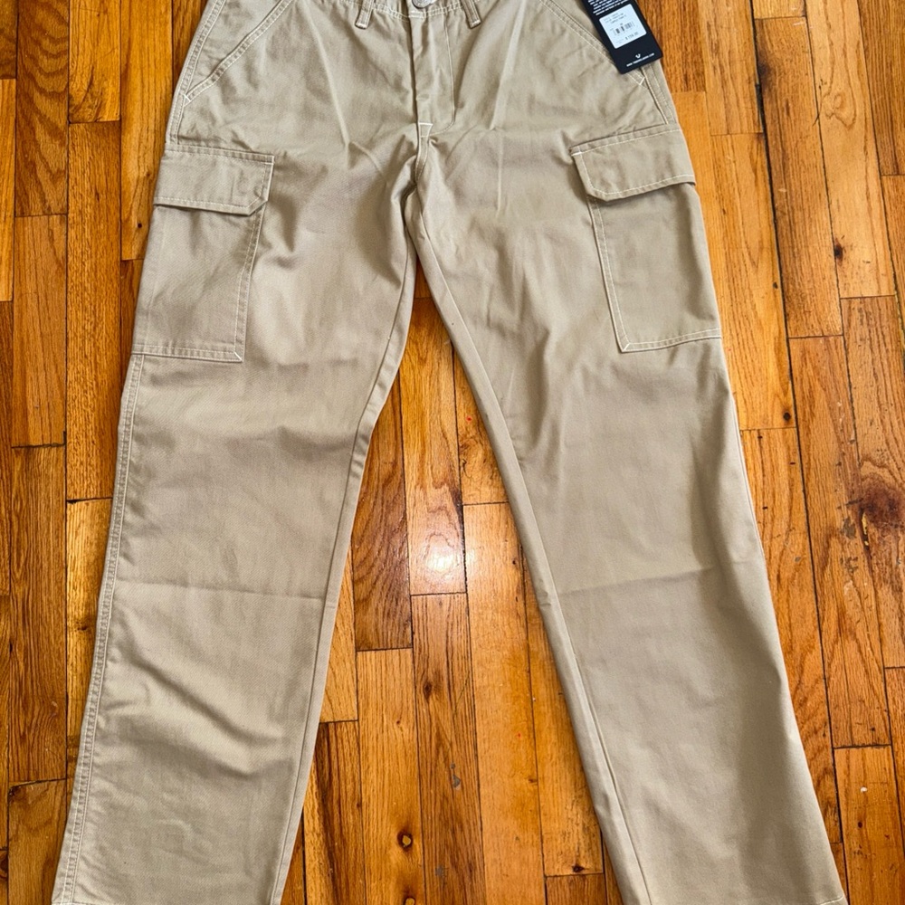 True Religion Tan Cargo Pants Size 30